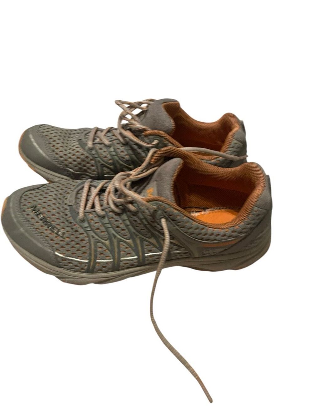 Merrell Womens Mix Master Move Glide Wild Dove Sneaker Shoes Gray Orange Size 9